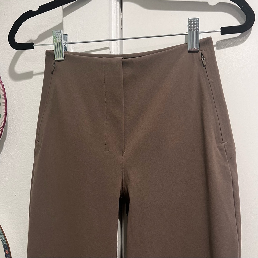 NEW Lululemon Women Smooth Fit Pull-On High-Rise Cropped Pant Brown - Picture 4 of 10